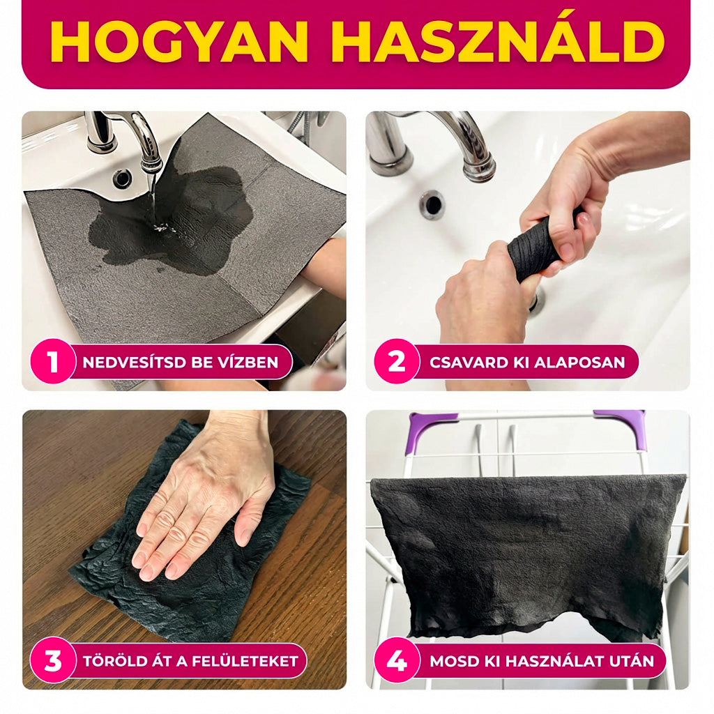 Mikroszálas Varázskendő (5 darabos szett)