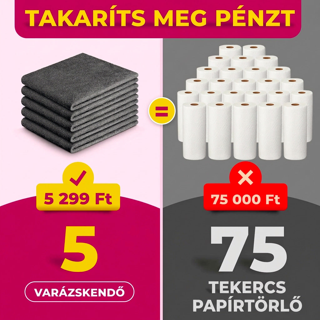 Mikroszálas Varázskendő (5 darabos szett)